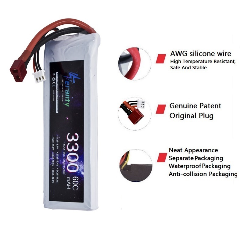 2S 7.4V LiPo Battery 3300mAh 6 - Drone Battery Adapter review and price