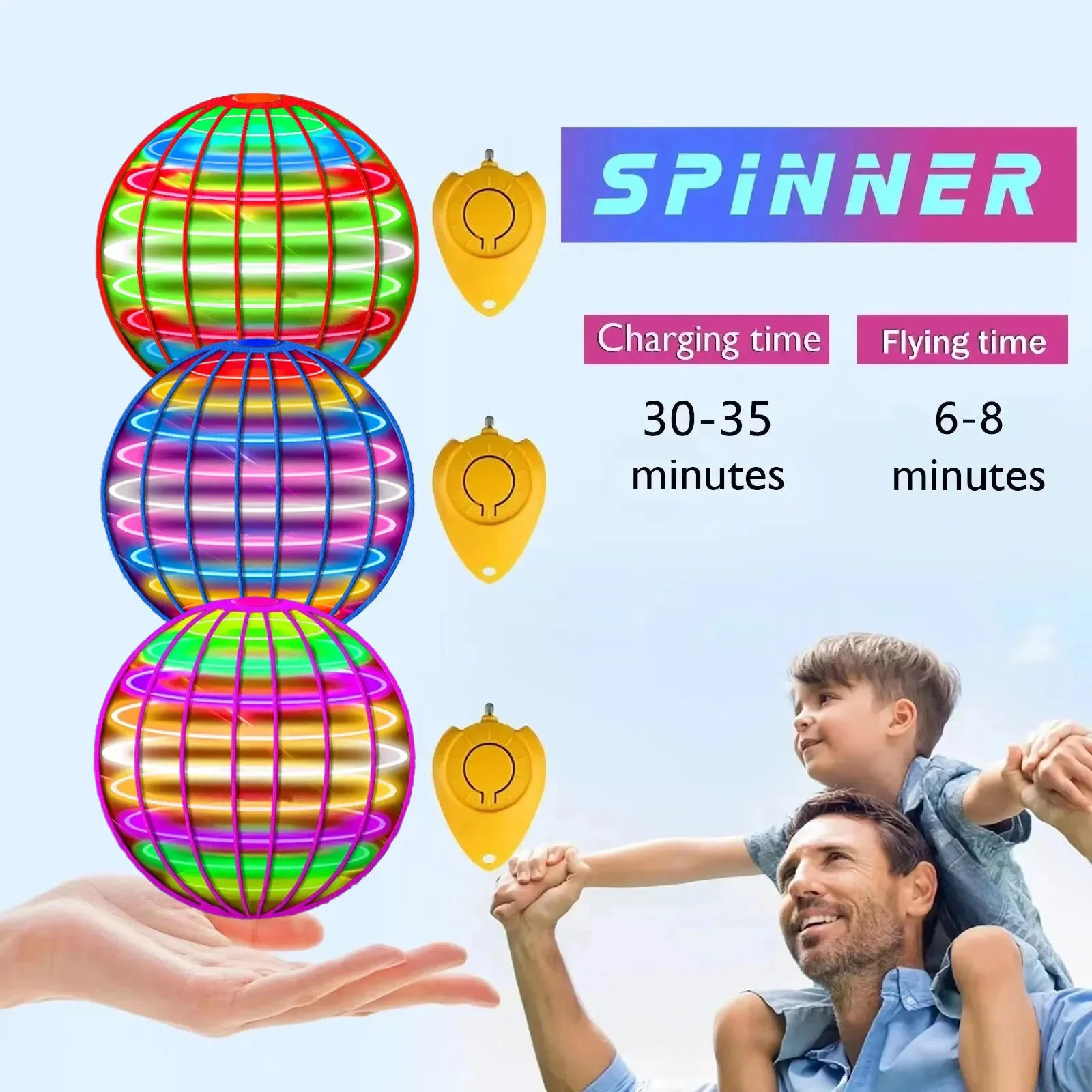 Flying Ball Boomerang Spinner  - Drone Beacon Light review and price