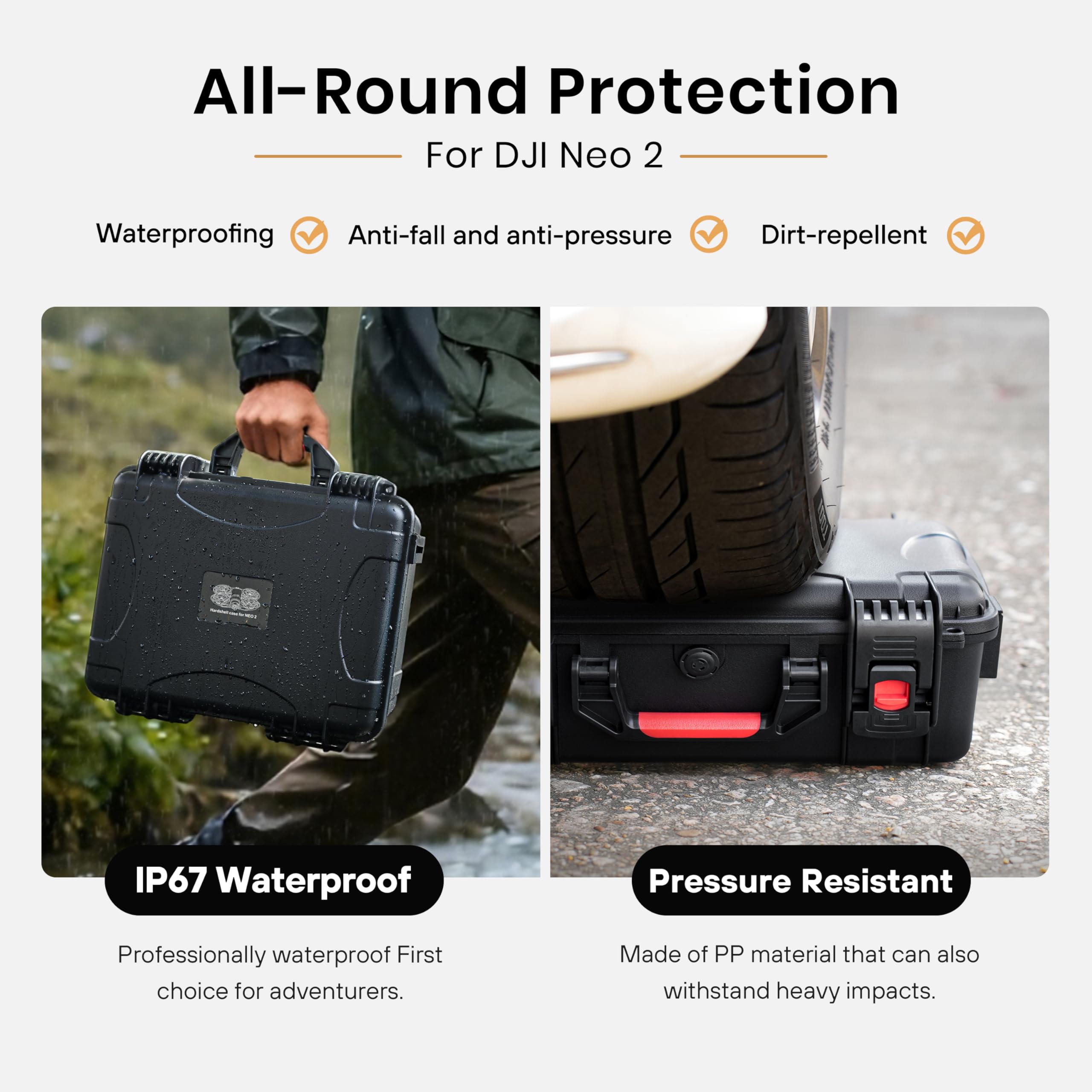 STARTRC Waterproof Hard Carryi - Drone Joystick Cover review and price